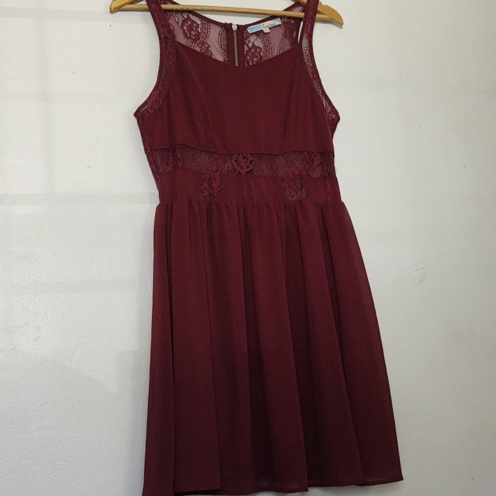 Cecico lace and chiffon dress size Lg